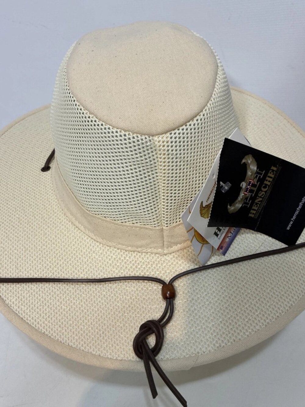 Henschel Men's Packable Aussie Breezer Safari Hat Natural UPF 50+ Size M, L, XL